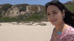 You hit the beach with Mi Ha!